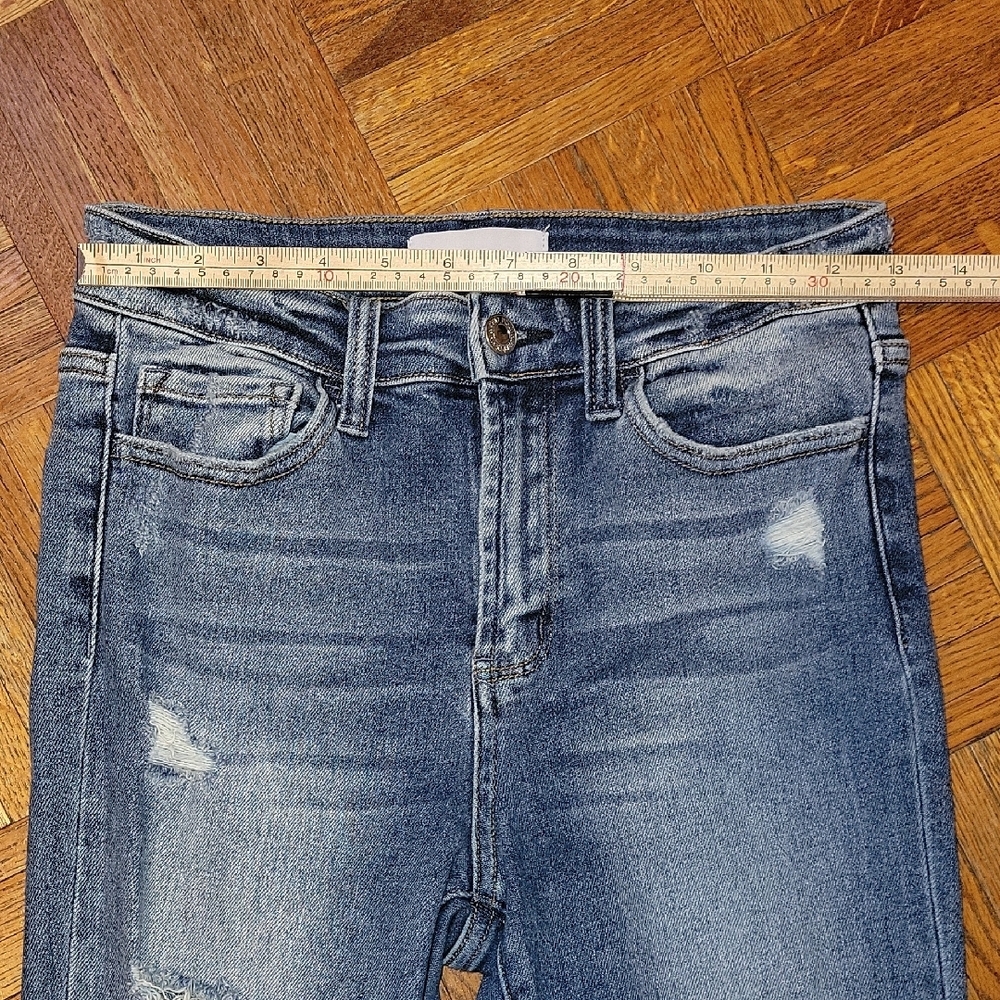 Vervet Women's High Rise Distressed Skinny Denim Jeans Size 26 - Picture 4 of 9